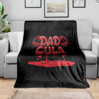 Funny Halloween Couple Throw Blanket Dadcula Dracula Couple Matching - Wonder Print Shop