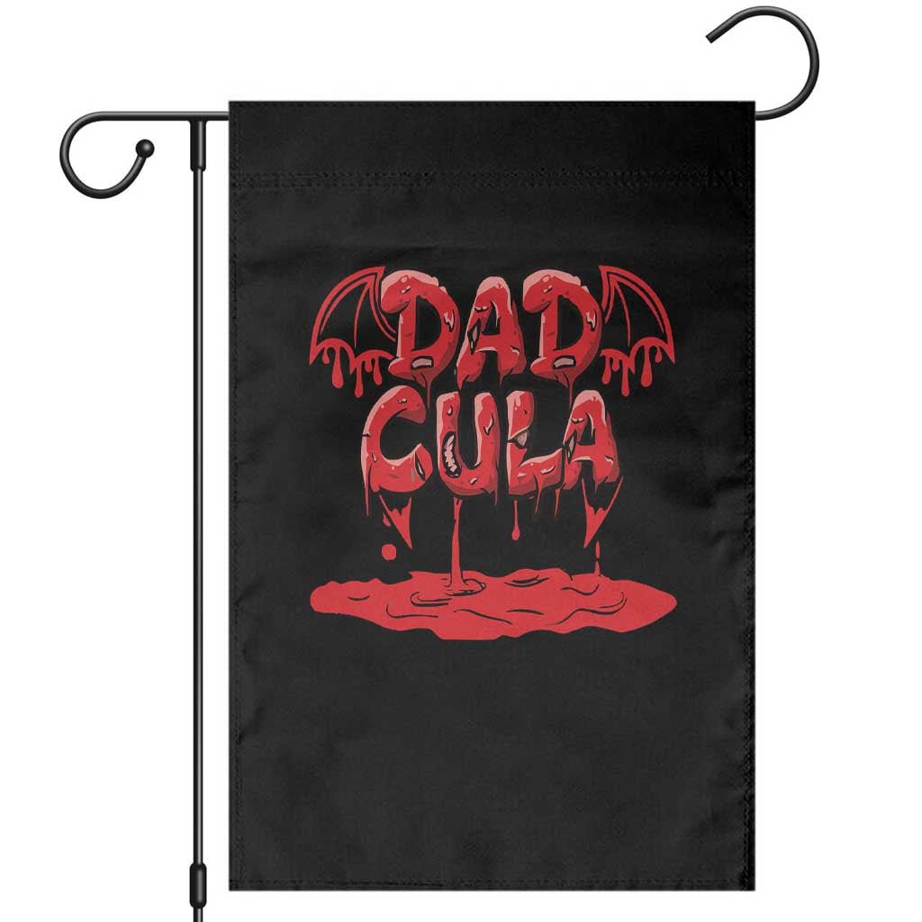 Funny Halloween Couple Garden Flag Dadcula Dracula Couple Matching - Wonder Print Shop