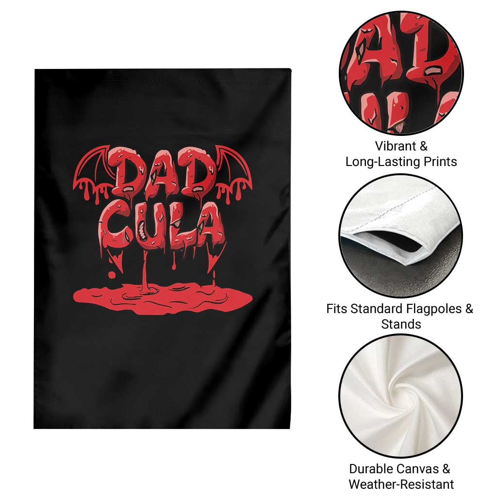 Funny Halloween Couple Garden Flag Dadcula Dracula Couple Matching - Wonder Print Shop