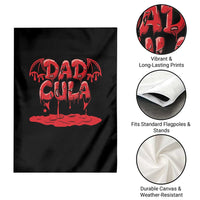Funny Halloween Couple Garden Flag Dadcula Dracula Couple Matching - Wonder Print Shop
