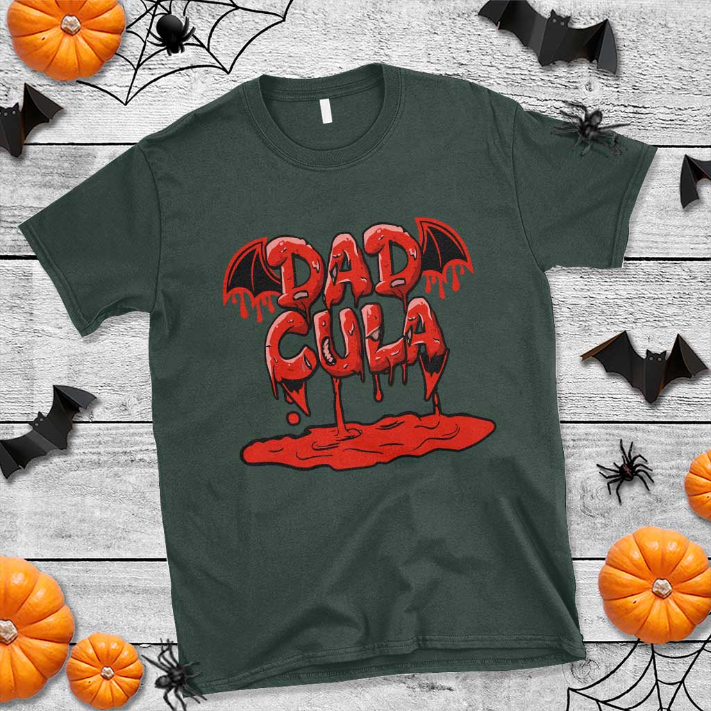 Funny Halloween Couple T Shirt Dadcula Dracula Couple Matching - Wonder Print Shop