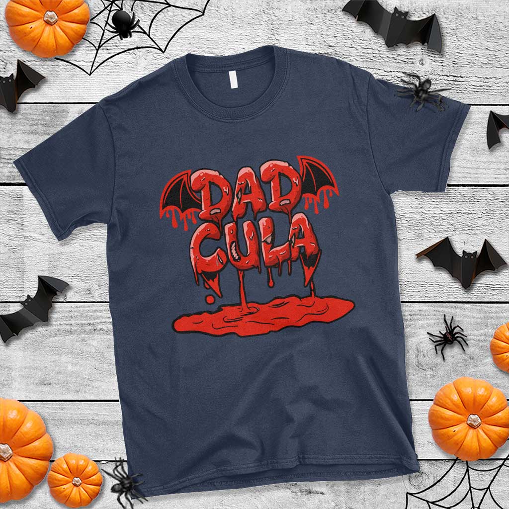 Funny Halloween Couple T Shirt Dadcula Dracula Couple Matching - Wonder Print Shop