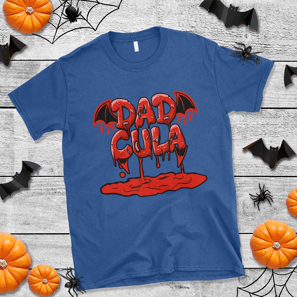 Funny Halloween Couple T Shirt Dadcula Dracula Couple Matching - Wonder Print Shop