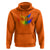 Funny Halloween LGBT Hoodie Jack O Lantern Scary Carved Pumpkin Face Rainbow Flag