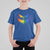 Funny Halloween LGBT T Shirt For Kid Jack O Lantern Scary Carved Pumpkin Face Rainbow Flag - Wonder Print Shop