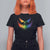 Funny Halloween LGBT T Shirt For Women Jack O Lantern Scary Carved Pumpkin Face Rainbow Flag - Wonder Print Shop