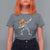 Day Of The Dead T Shirt For Women Dabbing Pumpkin Skeleton Halloween Sugar Skull - Wonder Print Shop