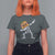 Day Of The Dead T Shirt For Women Dabbing Pumpkin Skeleton Halloween Sugar Skull - Wonder Print Shop