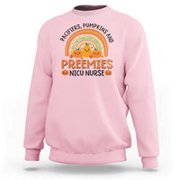 Halloween Nurse Sweatshirt Pacifiers Pumpkins And Preemies Baby Pumpkin Rainbow Fall Season - Wonder Print Shop