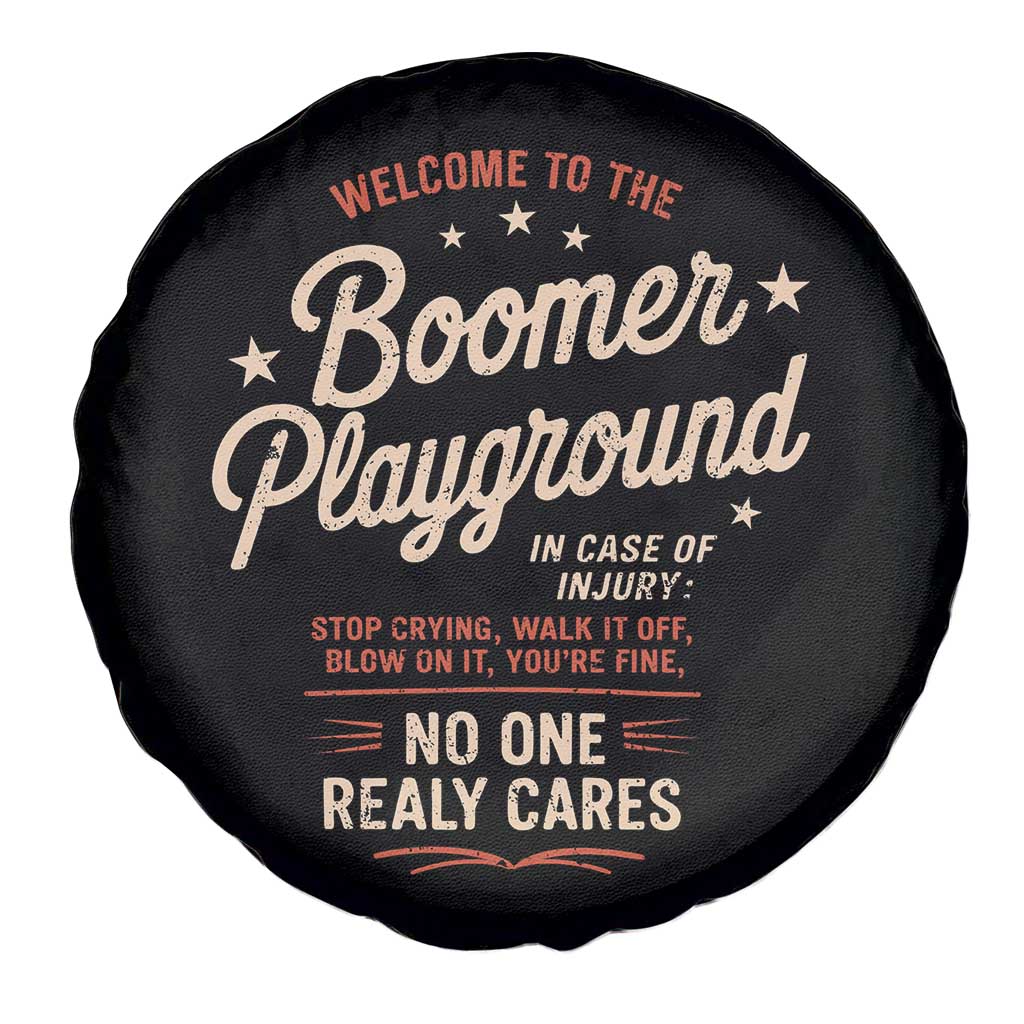 Welcome To The Boomer Playground Spare Tire Cover Funny Baby Boomer Generation - Wonder Print Shop