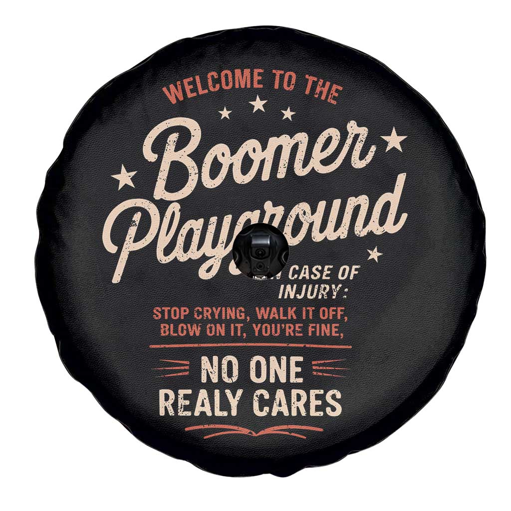 Welcome To The Boomer Playground Spare Tire Cover Funny Baby Boomer Generation - Wonder Print Shop