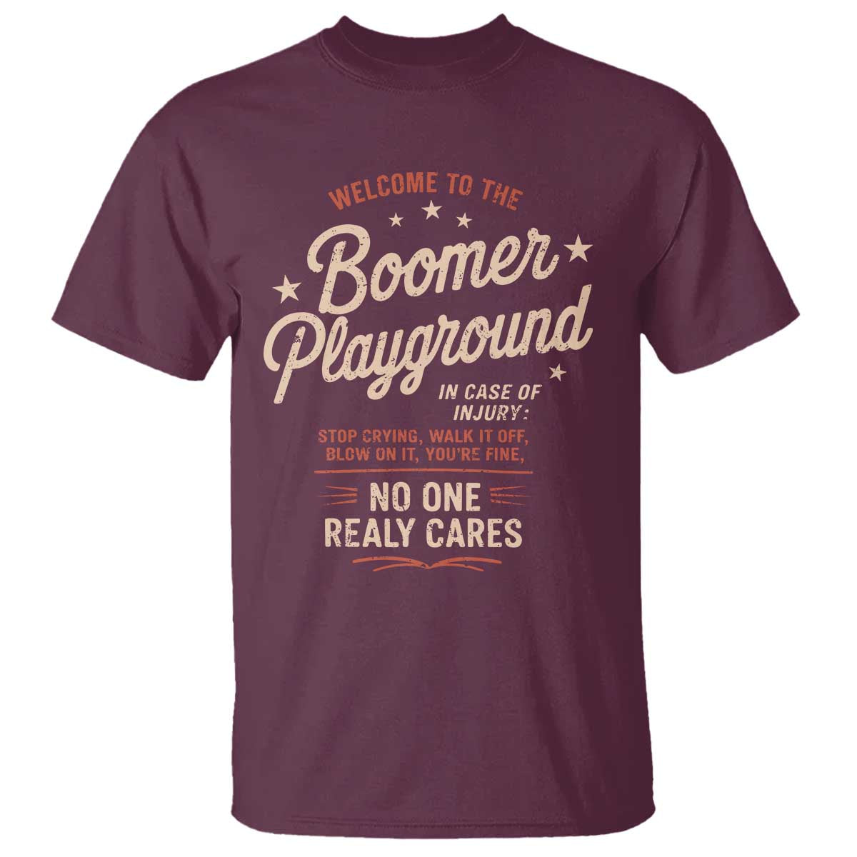 Welcome To The Boomer Playground T Shirt Funny Baby Boomer Generation - Wonder Print Shop