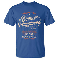 Welcome To The Boomer Playground T Shirt Funny Baby Boomer Generation - Wonder Print Shop