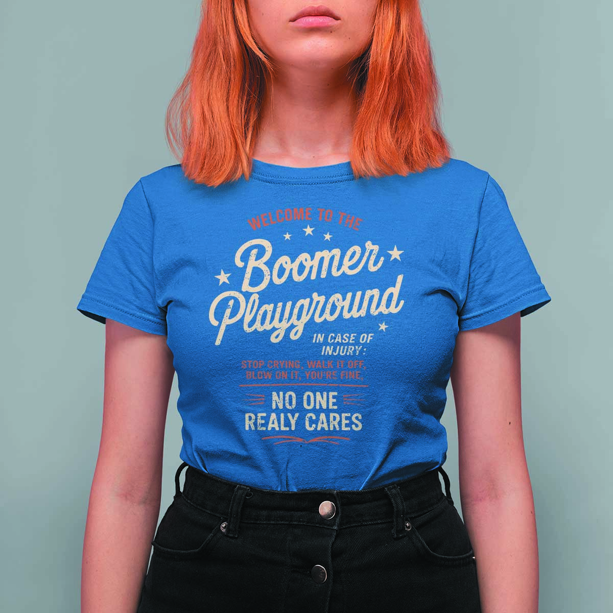 Welcome To The Boomer Playground T Shirt For Women Funny Baby Boomer Generation - Wonder Print Shop