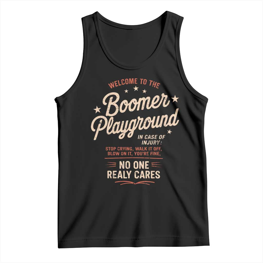 Welcome To The Boomer Playground Tank Top Funny Baby Boomer Generation - Wonder Print Shop