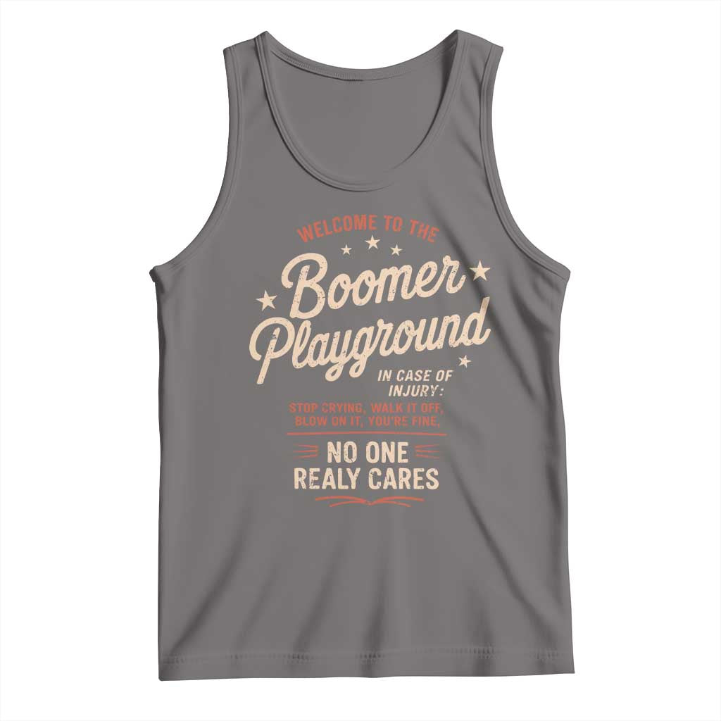 Welcome To The Boomer Playground Tank Top Funny Baby Boomer Generation - Wonder Print Shop