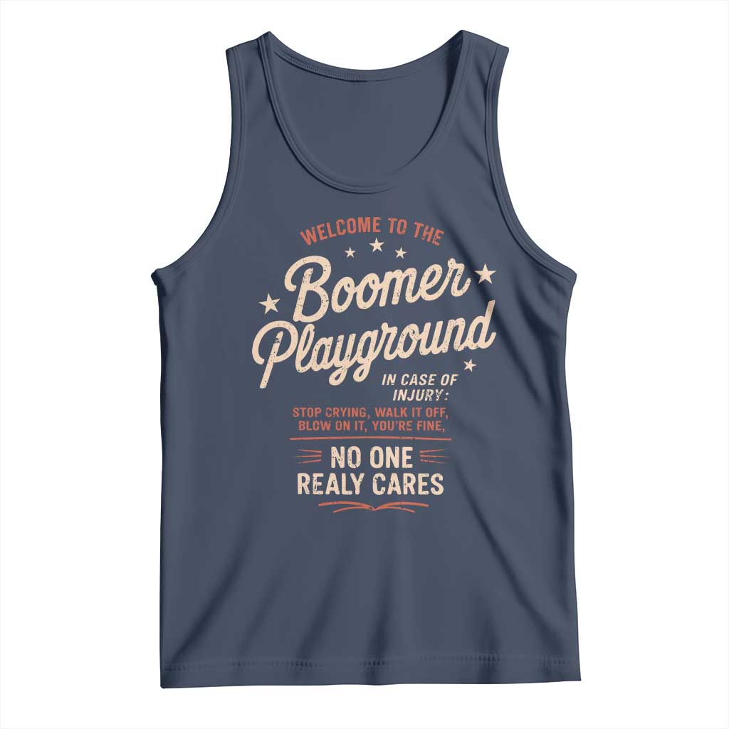 Welcome To The Boomer Playground Tank Top Funny Baby Boomer Generation - Wonder Print Shop