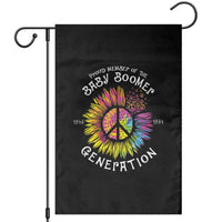 Proud Member Of The Baby Boomer Generation Garden Flag Hippie Sunflower - Wonder Print Shop