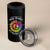 Proud Member Of The Baby Boomer Generation 4 in 1 Can Cooler Tumbler Hippie Sunflower - Wonder Print Shop
