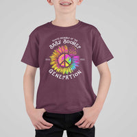 Proud Member Of The Baby Boomer Generation T Shirt For Kid Hippie Sunflower - Wonder Print Shop