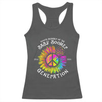 Proud Member Of The Baby Boomer Generation Racerback Tank Top Hippie Sunflower - Wonder Print Shop