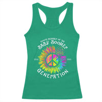 Proud Member Of The Baby Boomer Generation Racerback Tank Top Hippie Sunflower - Wonder Print Shop