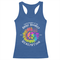 Proud Member Of The Baby Boomer Generation Racerback Tank Top Hippie Sunflower - Wonder Print Shop