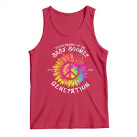 Proud Member Of The Baby Boomer Generation Tank Top Hippie Sunflower - Wonder Print Shop