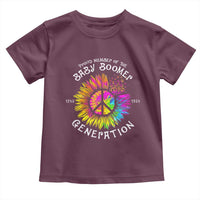 Proud Member Of The Baby Boomer Generation Toddler T Shirt Hippie Sunflower - Wonder Print Shop