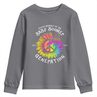 Proud Member Of The Baby Boomer Generation Youth Sweatshirt Hippie Sunflower - Wonder Print Shop