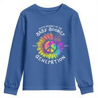 Proud Member Of The Baby Boomer Generation Youth Sweatshirt Hippie Sunflower - Wonder Print Shop