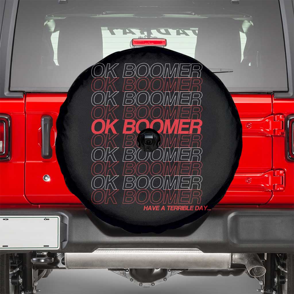 Funny OK Boomer Spare Tire Cover Gen Z Millennials Generation Meme Joke - Wonder Print Shop