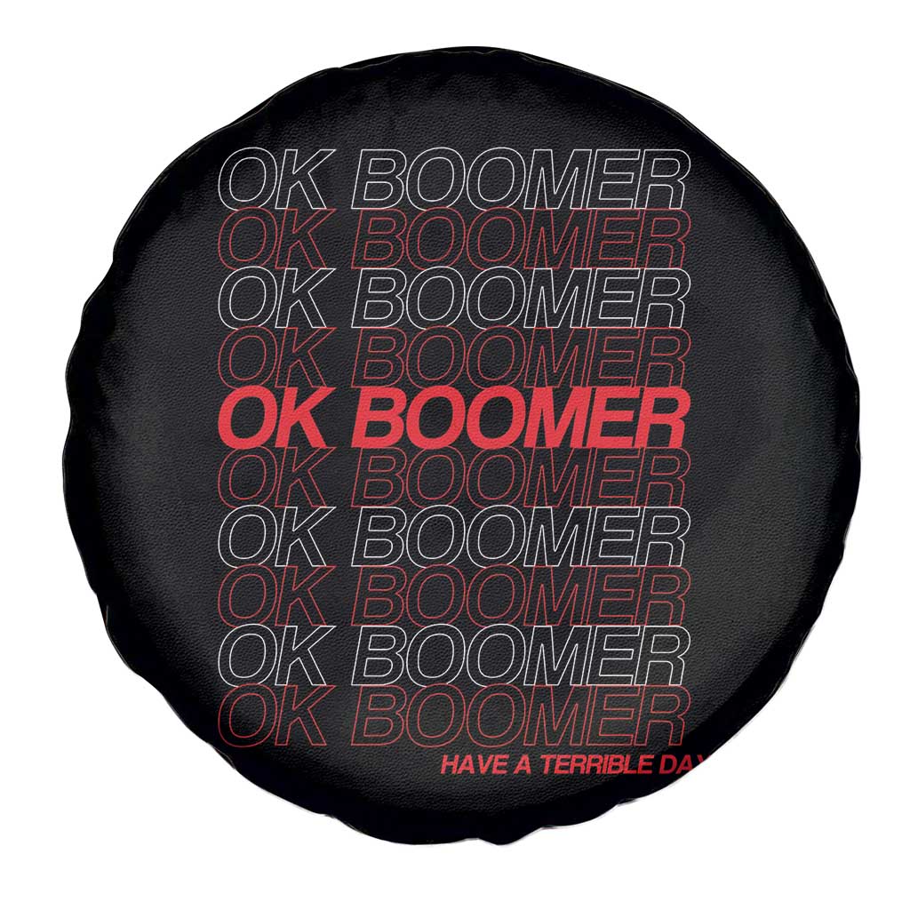 Funny OK Boomer Spare Tire Cover Gen Z Millennials Generation Meme Joke - Wonder Print Shop