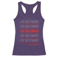 Funny OK Boomer Racerback Tank Top Gen Z Millennials Generation Meme Joke - Wonder Print Shop