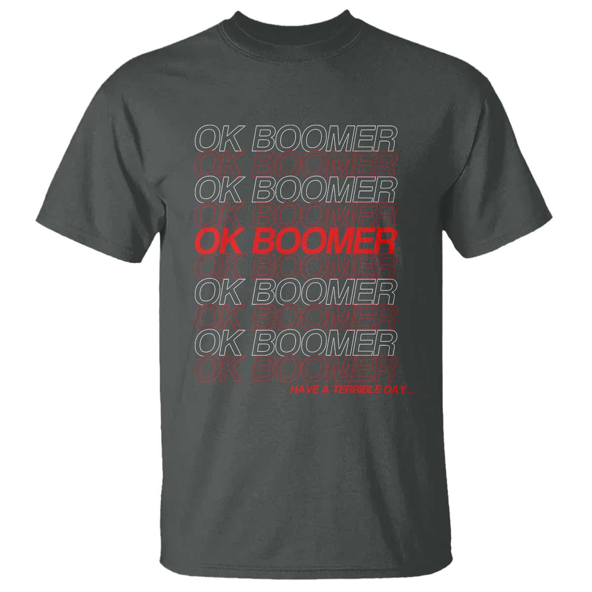 Funny OK Boomer T Shirt Gen Z Millennials Generation Meme Joke - Wonder Print Shop
