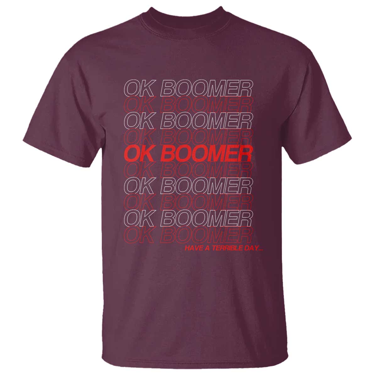 Funny OK Boomer T Shirt Gen Z Millennials Generation Meme Joke - Wonder Print Shop