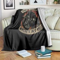 Funny Grumpy Old Biker Throw Blanket Sons Of Alzheimer Where Is My Bike - Wonder Print Shop