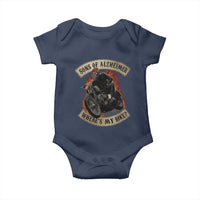 Funny Grumpy Old Biker Baby Onesie Sons Of Alzheimer Where Is My Bike - Wonder Print Shop