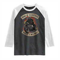 Funny Grumpy Old Biker Raglan Shirt Sons Of Alzheimer Where Is My Bike - Wonder Print Shop