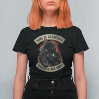 Funny Grumpy Old Biker T Shirt For Women Sons Of Alzheimer Where Is My Bike - Wonder Print Shop