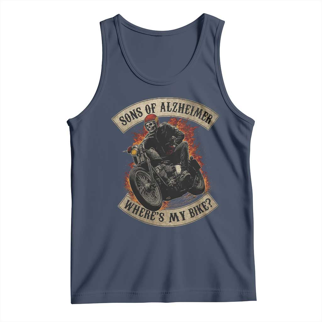 Funny Grumpy Old Biker Tank Top Sons Of Alzheimer Where Is My Bike - Wonder Print Shop