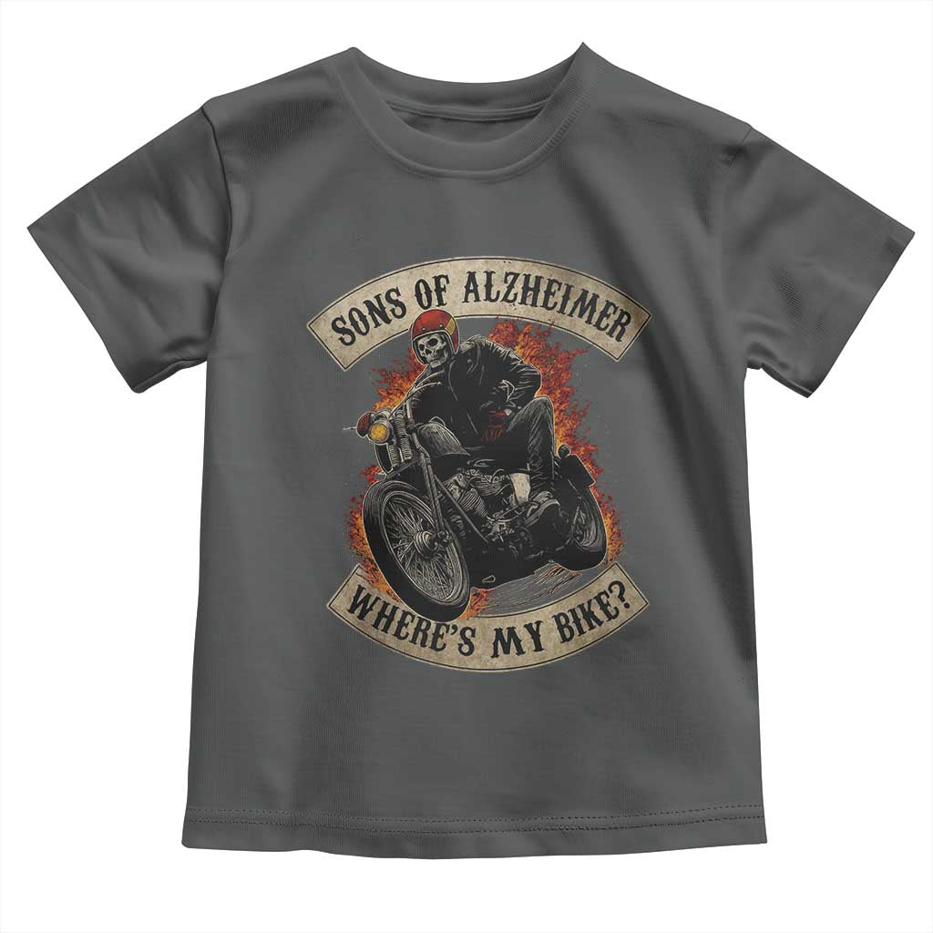 Funny Grumpy Old Biker Toddler T Shirt Sons Of Alzheimer Where Is My Bike - Wonder Print Shop