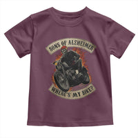 Funny Grumpy Old Biker Toddler T Shirt Sons Of Alzheimer Where Is My Bike - Wonder Print Shop