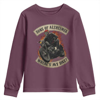Funny Grumpy Old Biker Youth Sweatshirt Sons Of Alzheimer Where Is My Bike - Wonder Print Shop