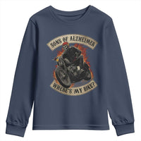 Funny Grumpy Old Biker Youth Sweatshirt Sons Of Alzheimer Where Is My Bike - Wonder Print Shop