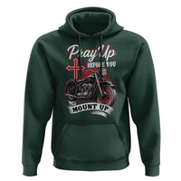 Pray Up Before You Mount Up Hoodie Christian Biker Religious Faith - Wonder Print Shop