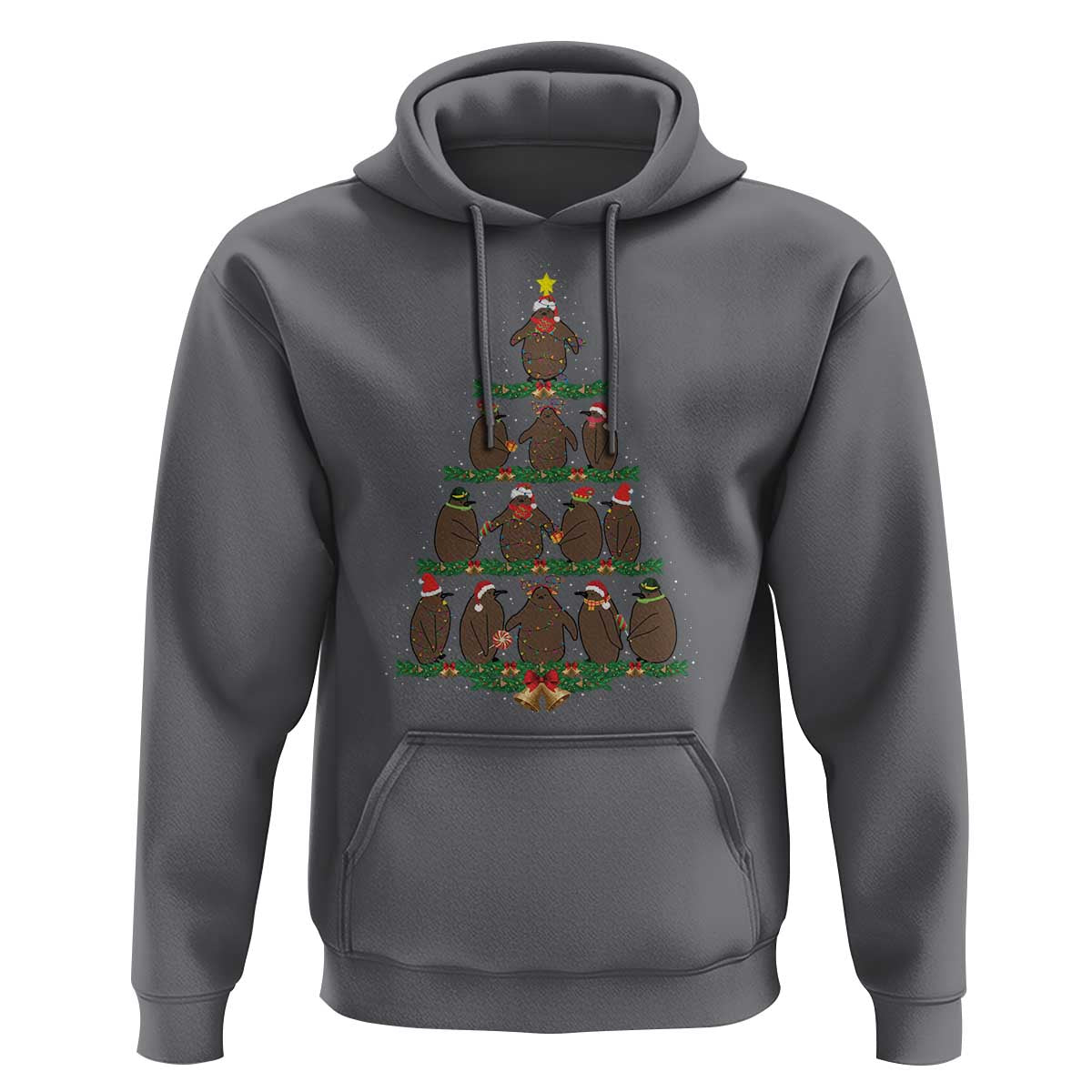 Funny Pesto Christmas Penguin Christmas Tree Hoodie