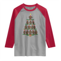 Funny Pesto Christmas Penguin Christmas Tree Raglan Shirt - Wonder Print Shop