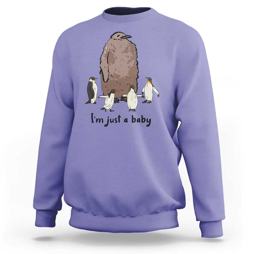 Funny Pesto The Penguin Sweatshirt I'm Just A Baby Meme - Wonder Print Shop