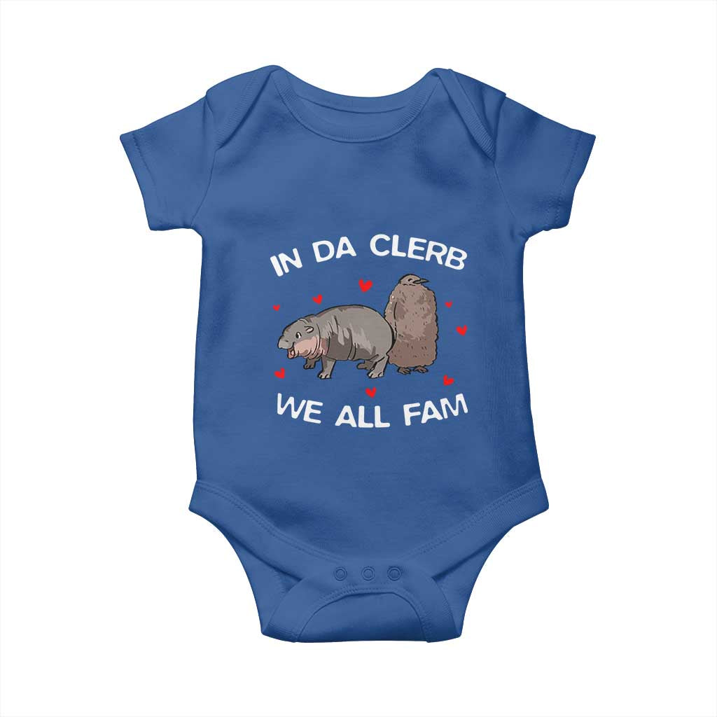 Funny Moo Deng Pesto Penguin Baby Onesie In Da Clerb We All Fam Hearts